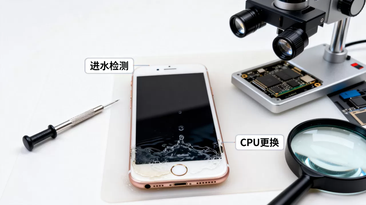 iphone6进水说cpu坏了怎么办，iphone6进水维修费用