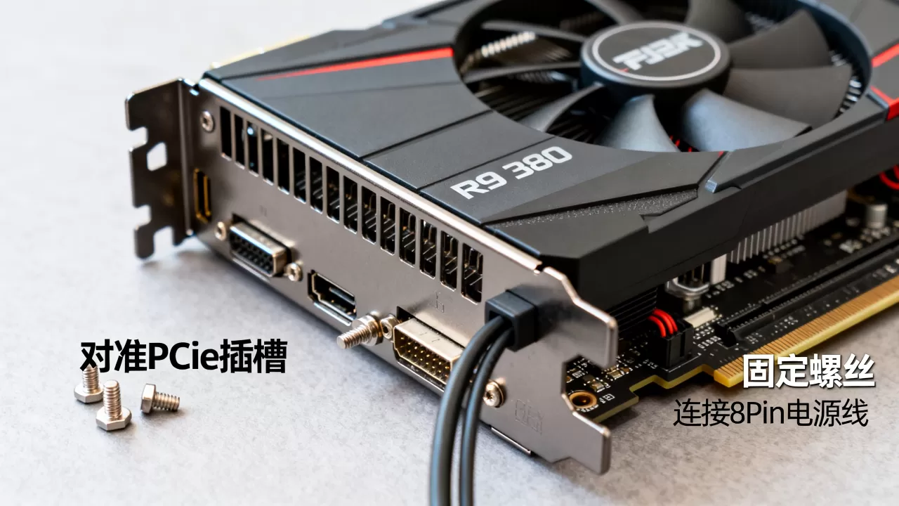 r9380显卡怎么装，r9380显卡安装教程