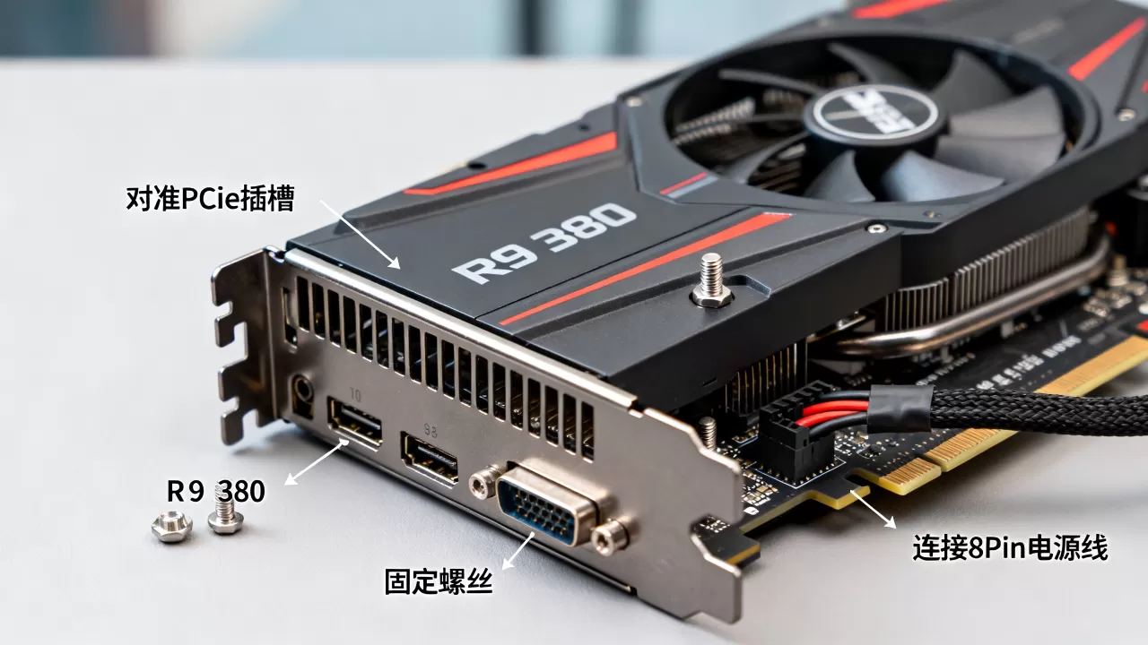 r9380显卡怎么装，r9380显卡安装教程