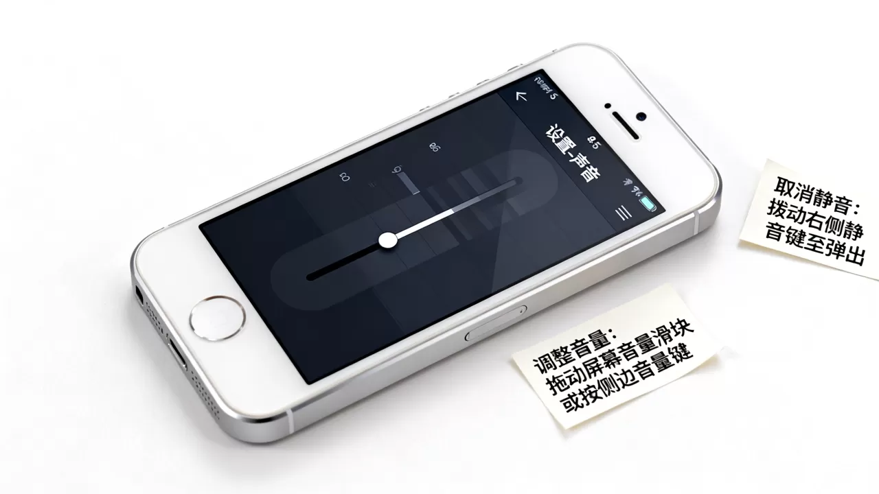 iphone5手机怎么改声音，iphone5静音模式怎么取消