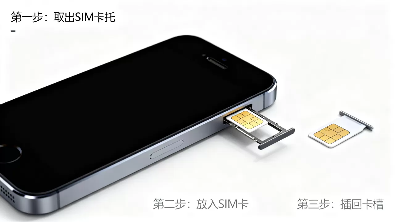 iphone se怎么装卡，iPhone SE手机SIM卡槽安装教程