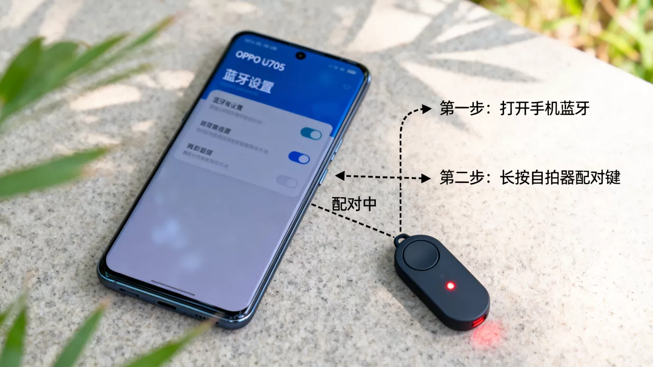 OPPO U705安装什么可以用自拍器，OPPO U705怎么连接蓝牙自拍器
