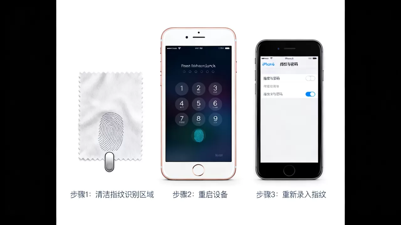 iphone6锁屏指纹失灵怎么办，iphone6指纹识别失灵解决方法