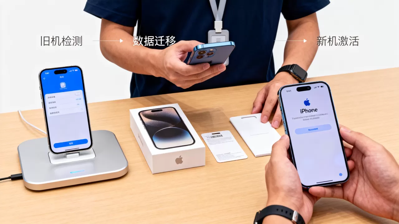 iphone怎么能换新机，iphone以旧换新流程