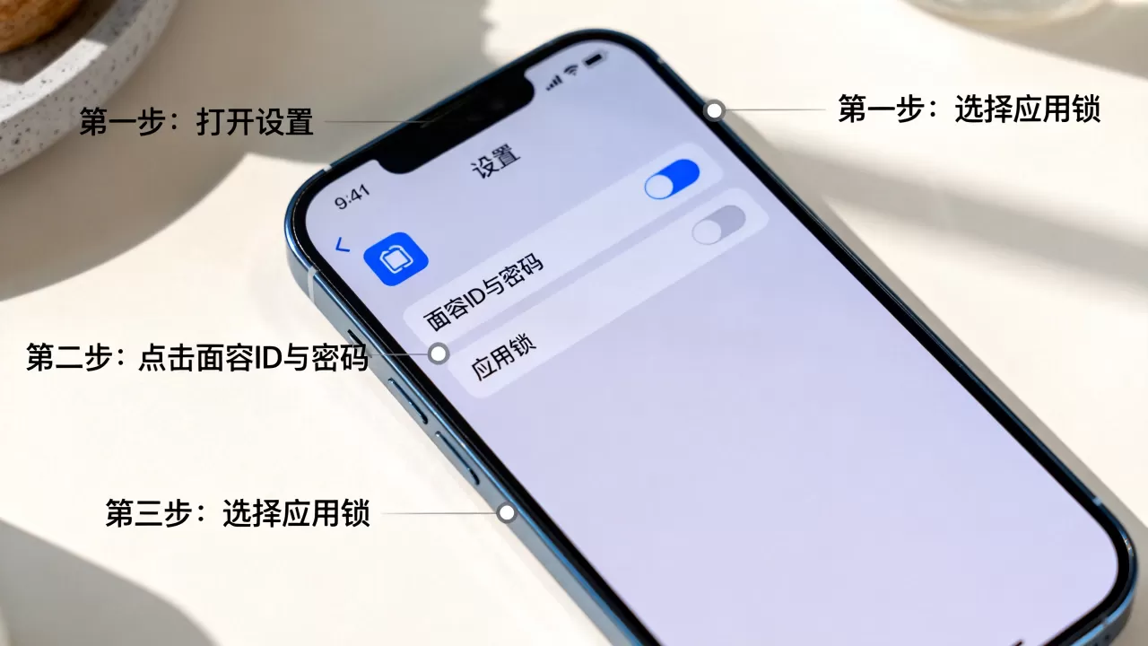iphone怎么给程序加锁，苹果手机应用锁设置方法
