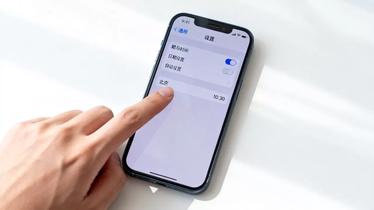 iphone怎么改时间位置，iphone修改时间地点方法