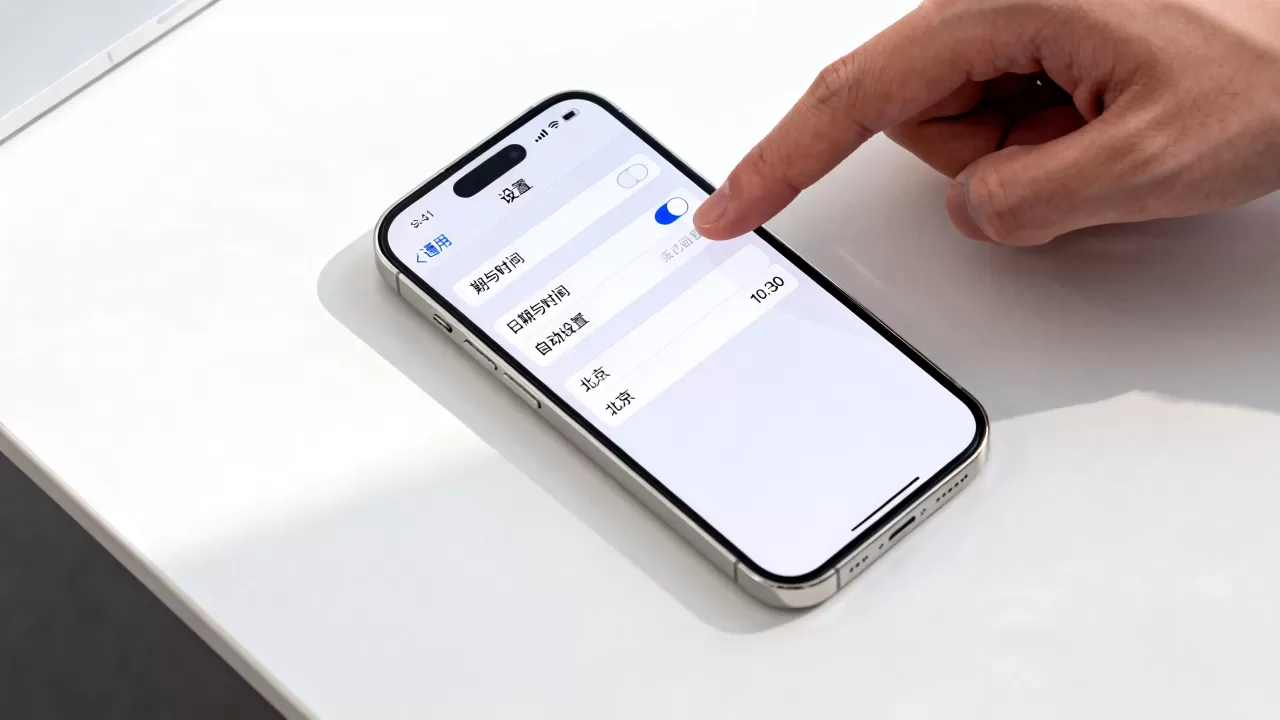 iphone怎么改时间位置，iphone修改时间地点方法