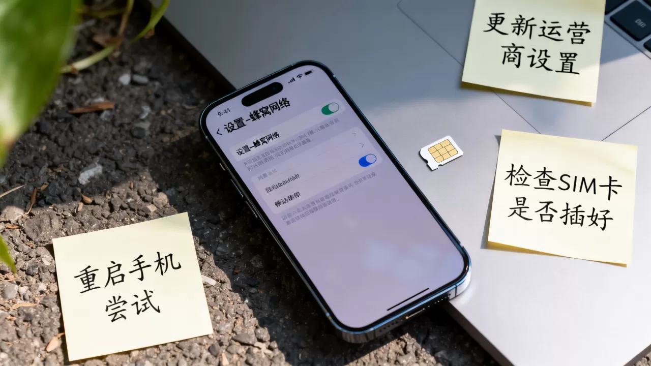 iphone移动卡连不上网络是怎么回事，移动卡无服务怎么解决