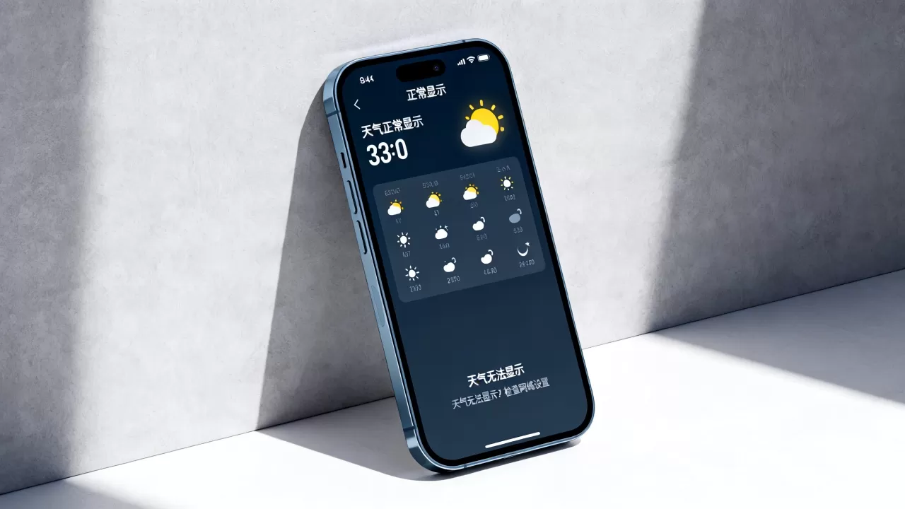 iphone天气怎么显示，iphone天气显示不了怎么办