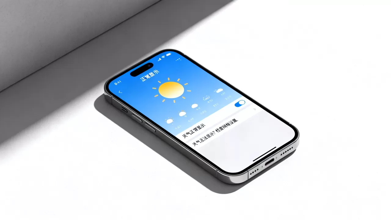 iphone天气怎么显示，iphone天气显示不了怎么办