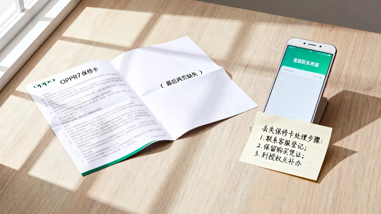 OPPOR7保修卡最后两页为什么缺失，OPPOR7保修卡丢失怎么办