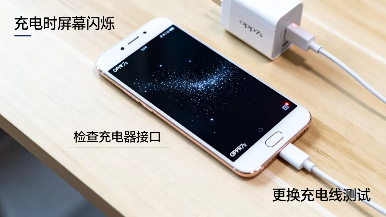 OPPOR7s充电为什么要闪屏，手机充电闪屏怎么解决