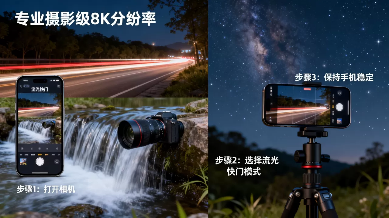 iphone流光快门怎么用法，iPhone流光溢彩拍摄教程