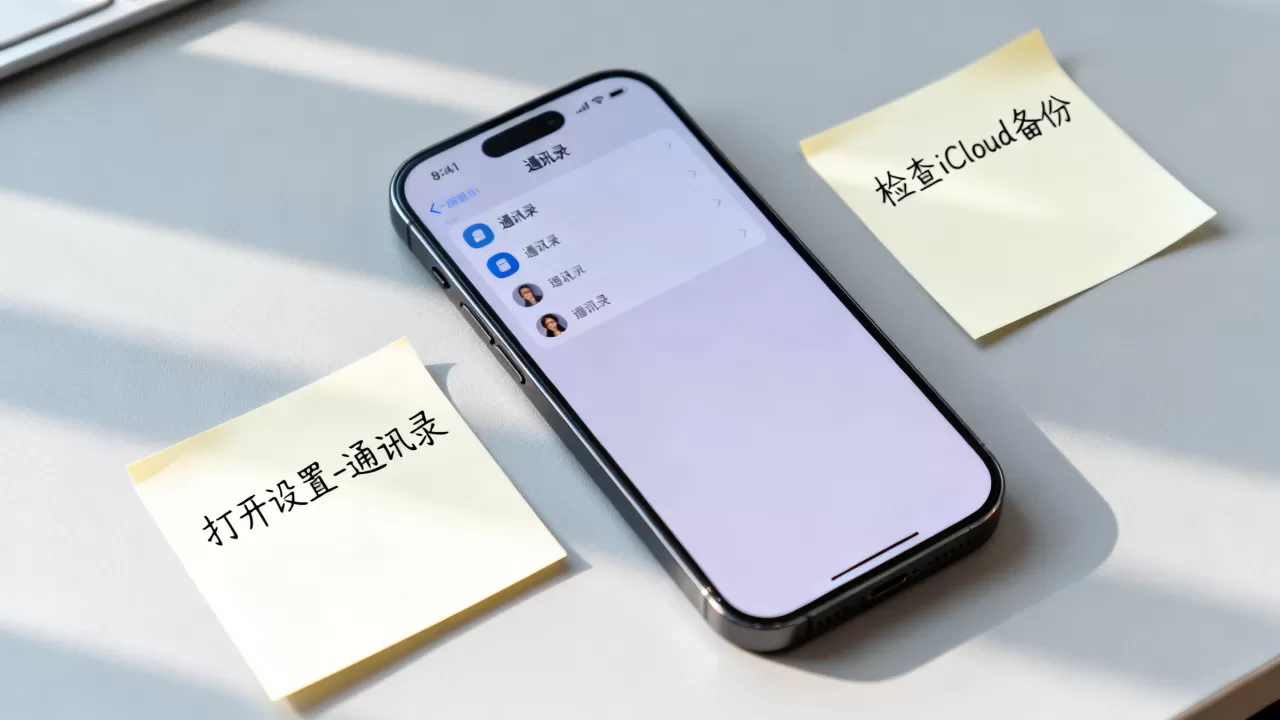 iphone通讯录丢失怎么恢复，苹果手机通讯录不见了怎么办