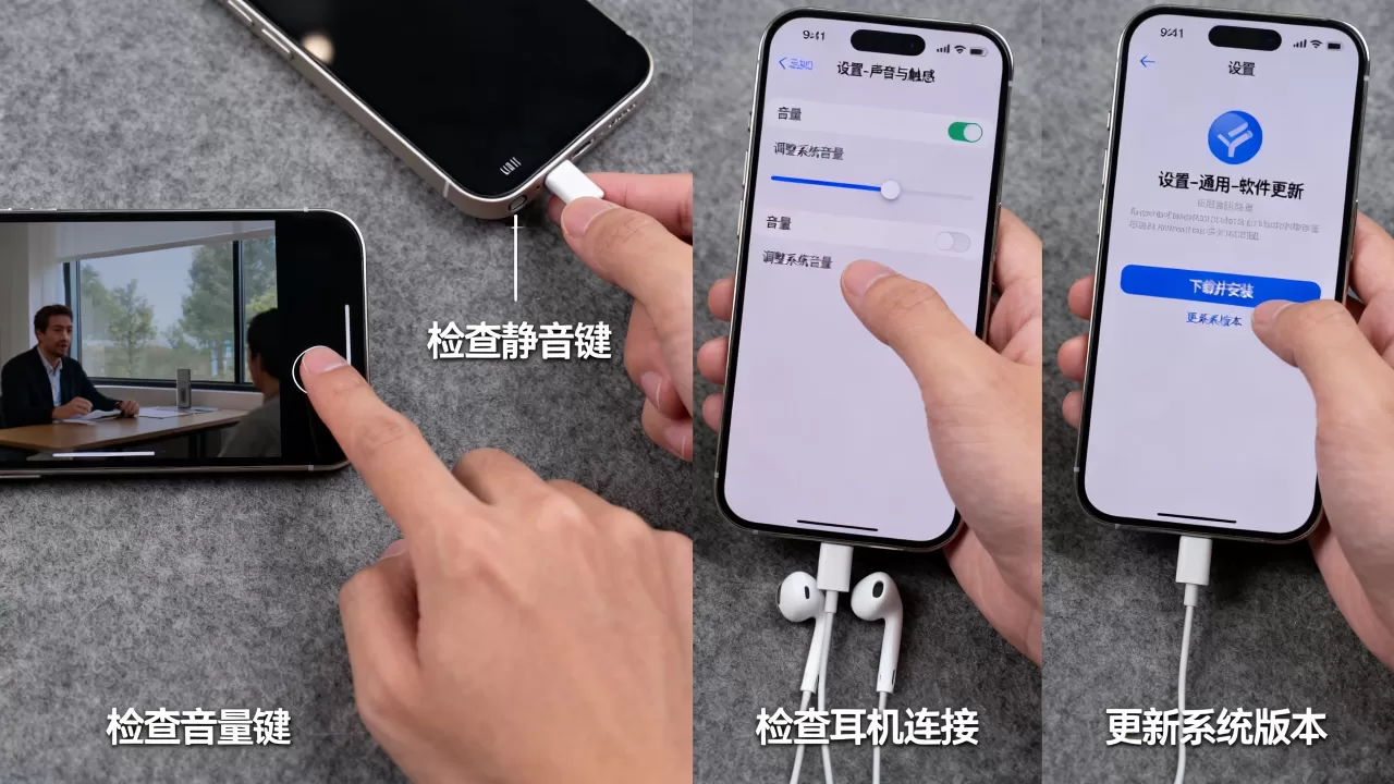 iphone看视频没声音了怎么办啊，iphone视频播放无声解决方法