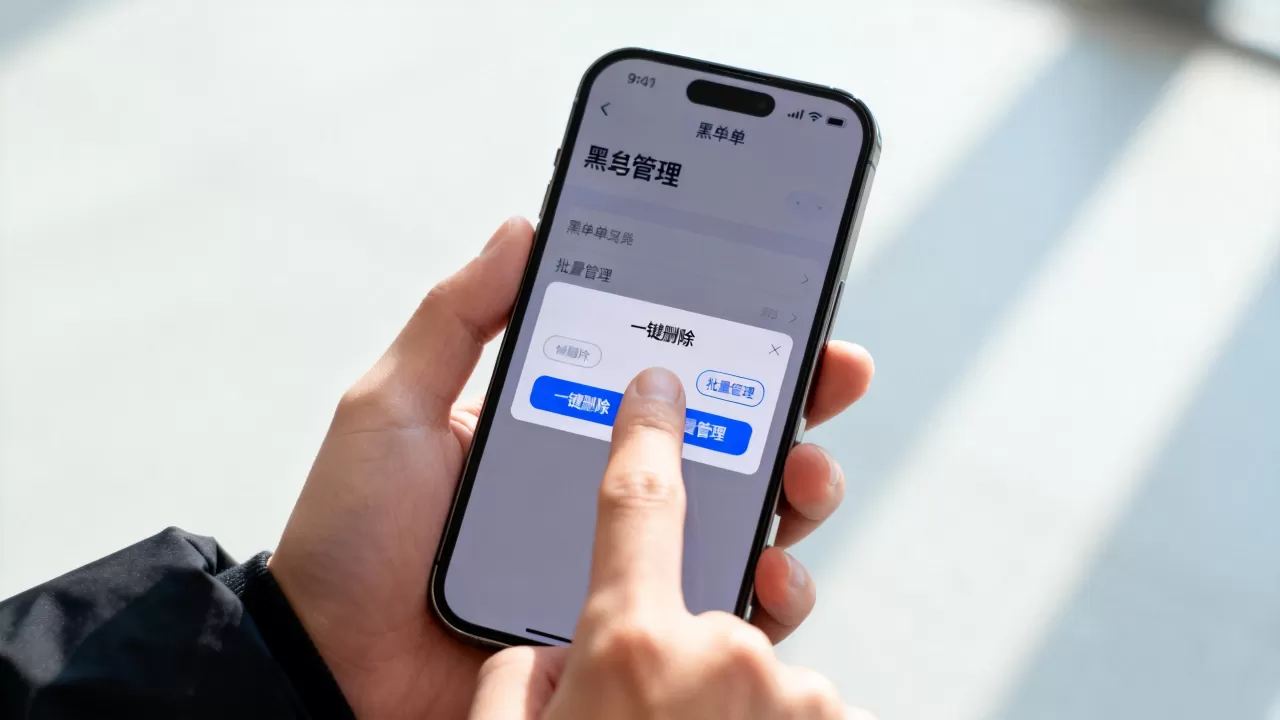 iphone黑名单怎么一键删除，iphone拉黑号码怎么批量管理