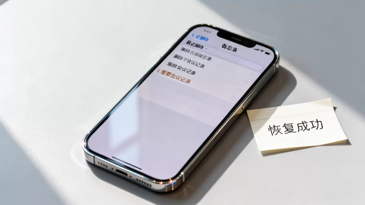 iphone备忘录删除怎么恢复？iPhone备忘录误删数据恢复