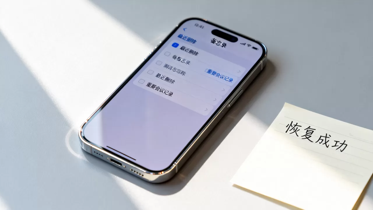 iphone备忘录删除怎么恢复？iPhone备忘录误删数据恢复
