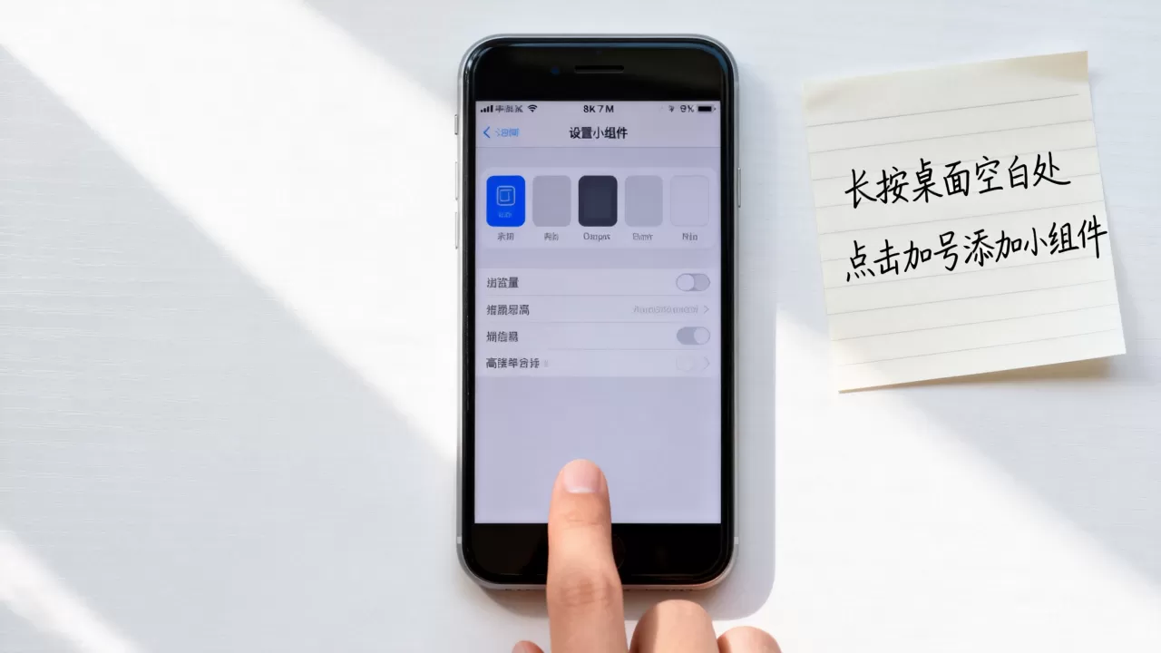iphone7怎么设置小组件，iphone7添加桌面小组件教程