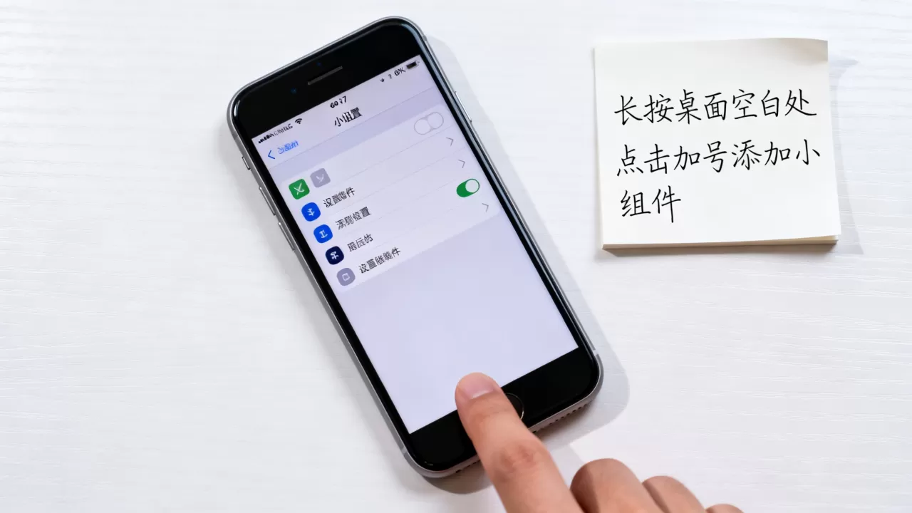 iphone7怎么设置小组件，iphone7添加桌面小组件教程