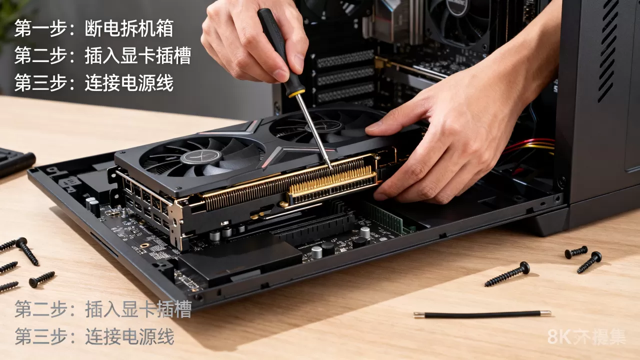 电脑装显卡用设置方法，显卡驱动怎么安装