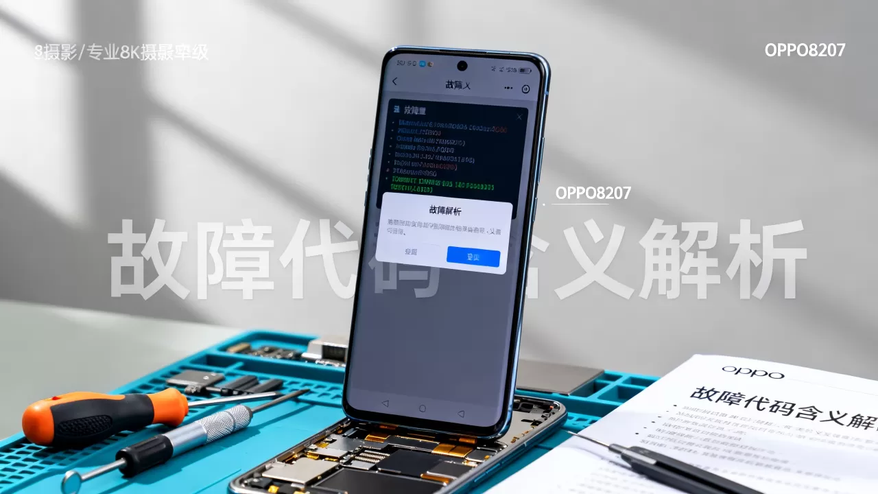 OPPO8207代表什么意思，OPPO8207故障代码含义
