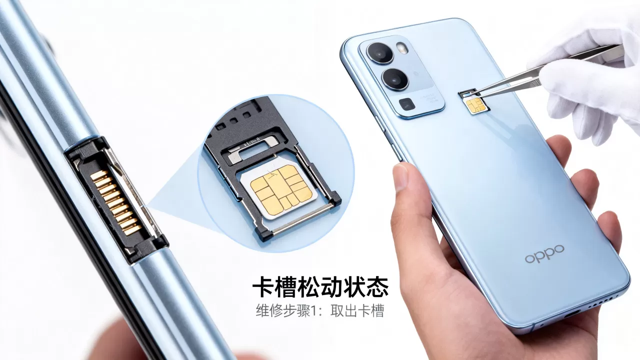 OPPO手机卡槽松动什么样，OPPO手机卡槽松动怎么修