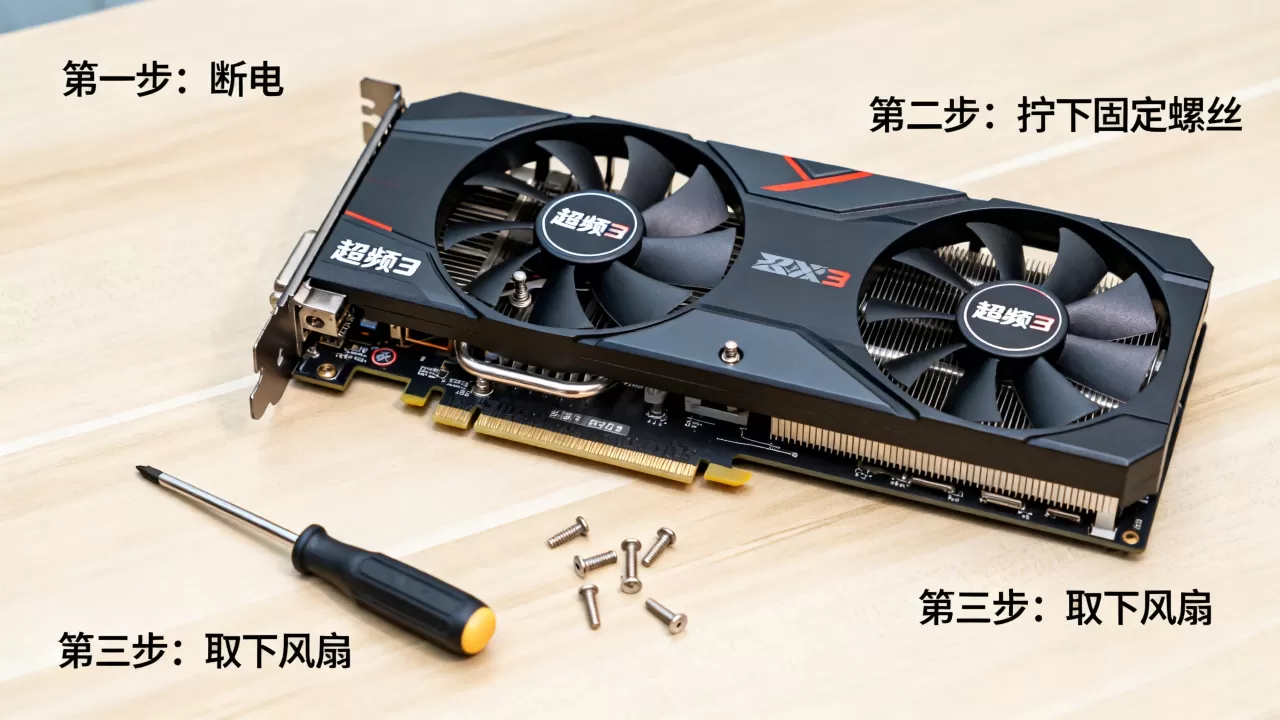 超频3显卡风扇怎么拆？超频3显卡风扇拆卸教程