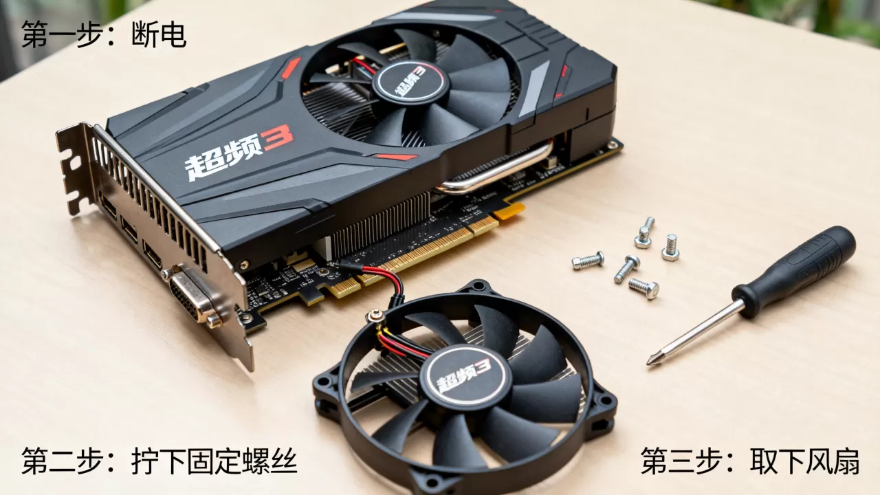 超频3显卡风扇怎么拆？超频3显卡风扇拆卸教程