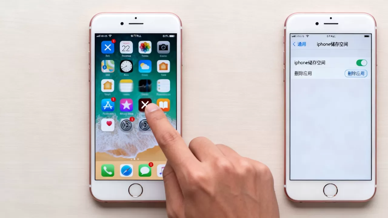 iphone7plus怎么删除应用，iphone7plus卸载软件教程