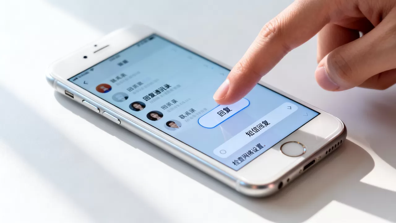 iphone6怎么回复通讯录，iphone6通讯录消息回复不了