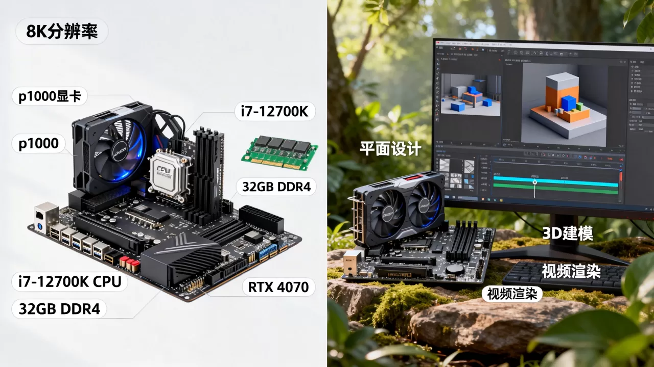 p1000显卡电脑配置，p1000显卡适合什么工作