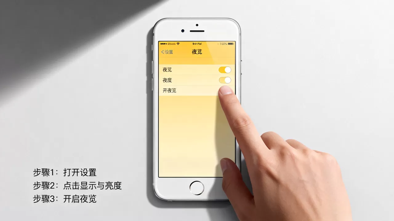 iphone6怎么开护眼模式，iphone6开启夜览功能方法