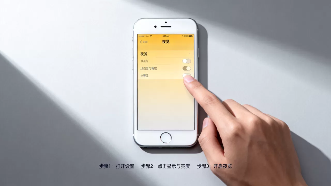 iphone6怎么开护眼模式，iphone6开启夜览功能方法