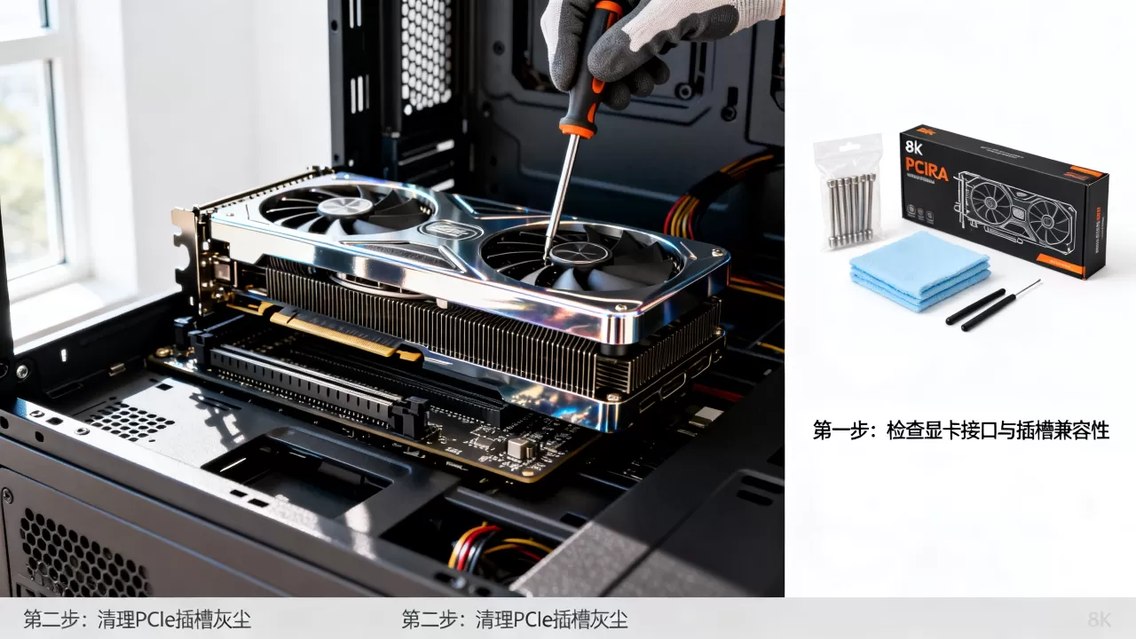 京华天盛主机显卡安装，显卡安装不上怎么解决