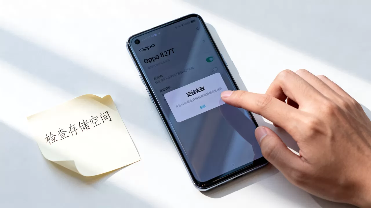 oppo r827t为什么不能安装快播，手机软件无法安装怎么办