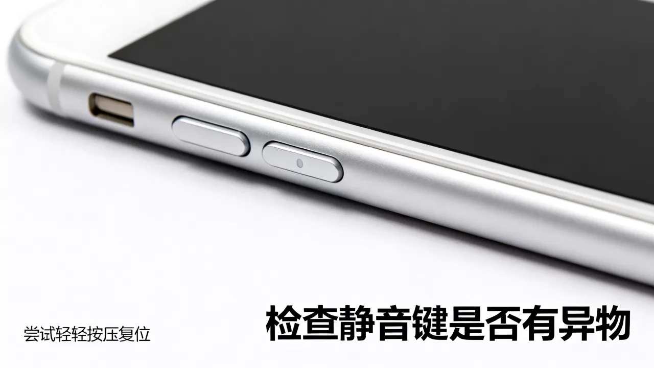 iphone6静音键怎么弹回，iphone6静音键卡住弹不回来怎么办
