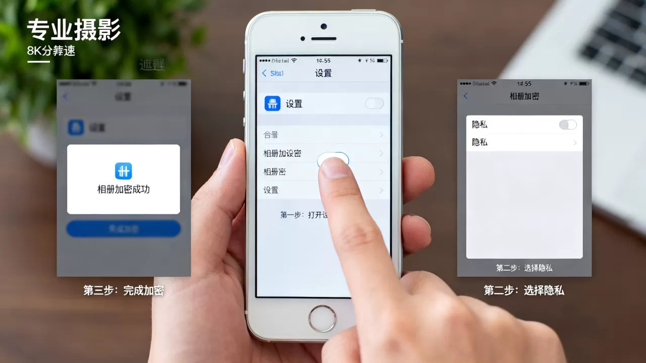 iphone5s相册怎么设置密码，iphone5s相册加密方法