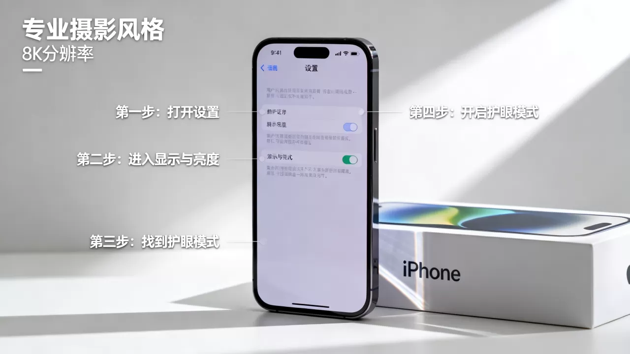 iphone 护眼模式怎么设置，iphone 开启护眼模式步骤