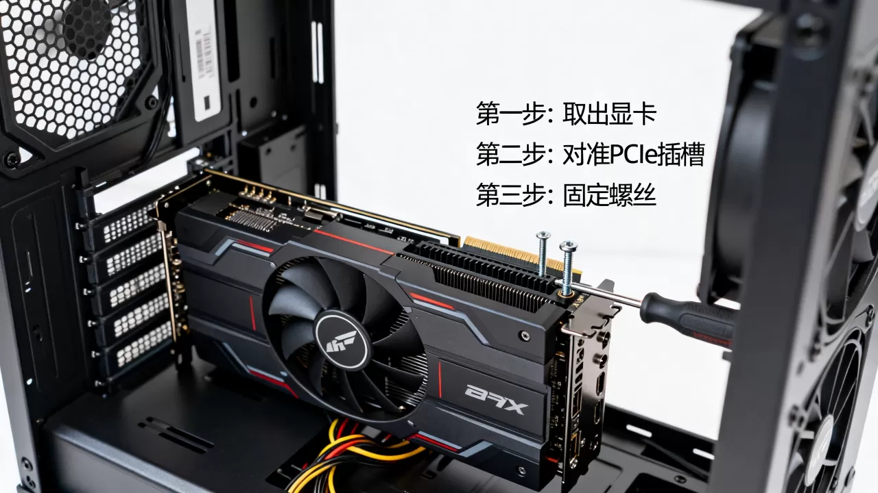 电脑下的显卡怎么安装，显卡安装教程