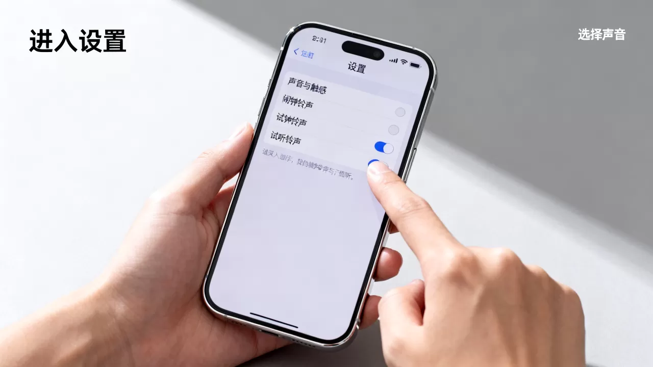怎么设置iphone闹钟声，iPhone闹钟声音怎么改