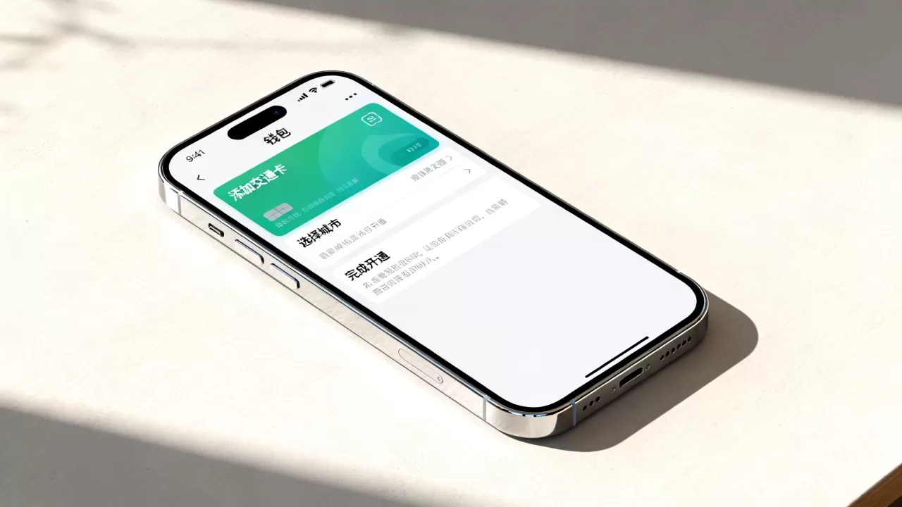 iphone怎么当公交卡，苹果手机开通交通卡