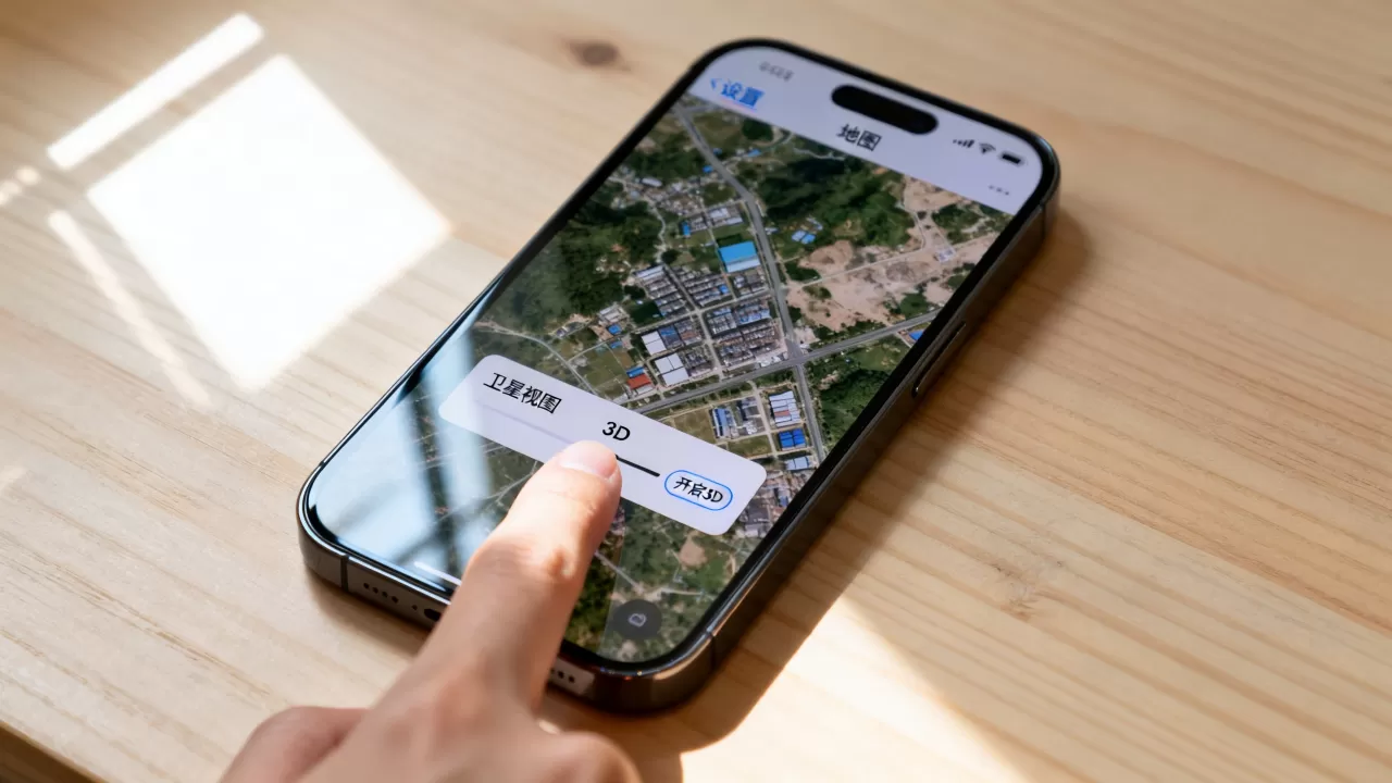 iphone卫星地图怎么3d，iphone怎么开启卫星地图3d