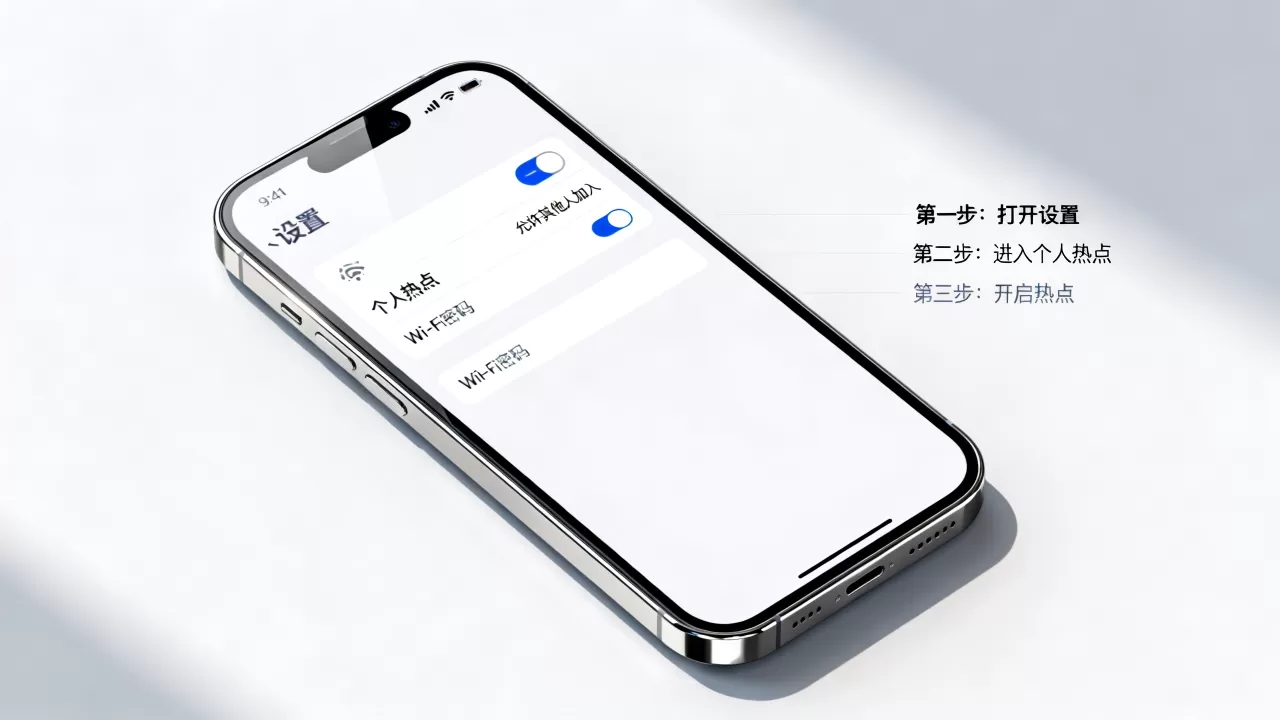 iphone手机怎么开热点，苹果手机开热点教程