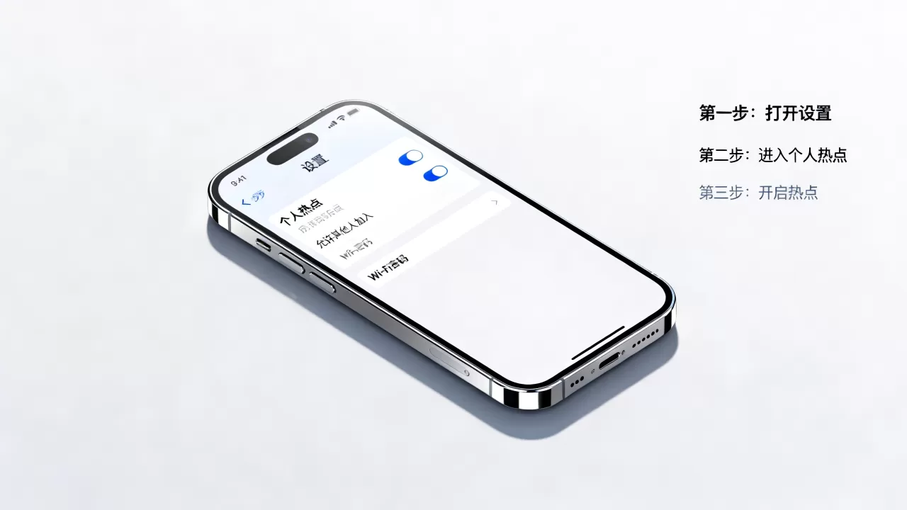 iphone手机怎么开热点，苹果手机开热点教程