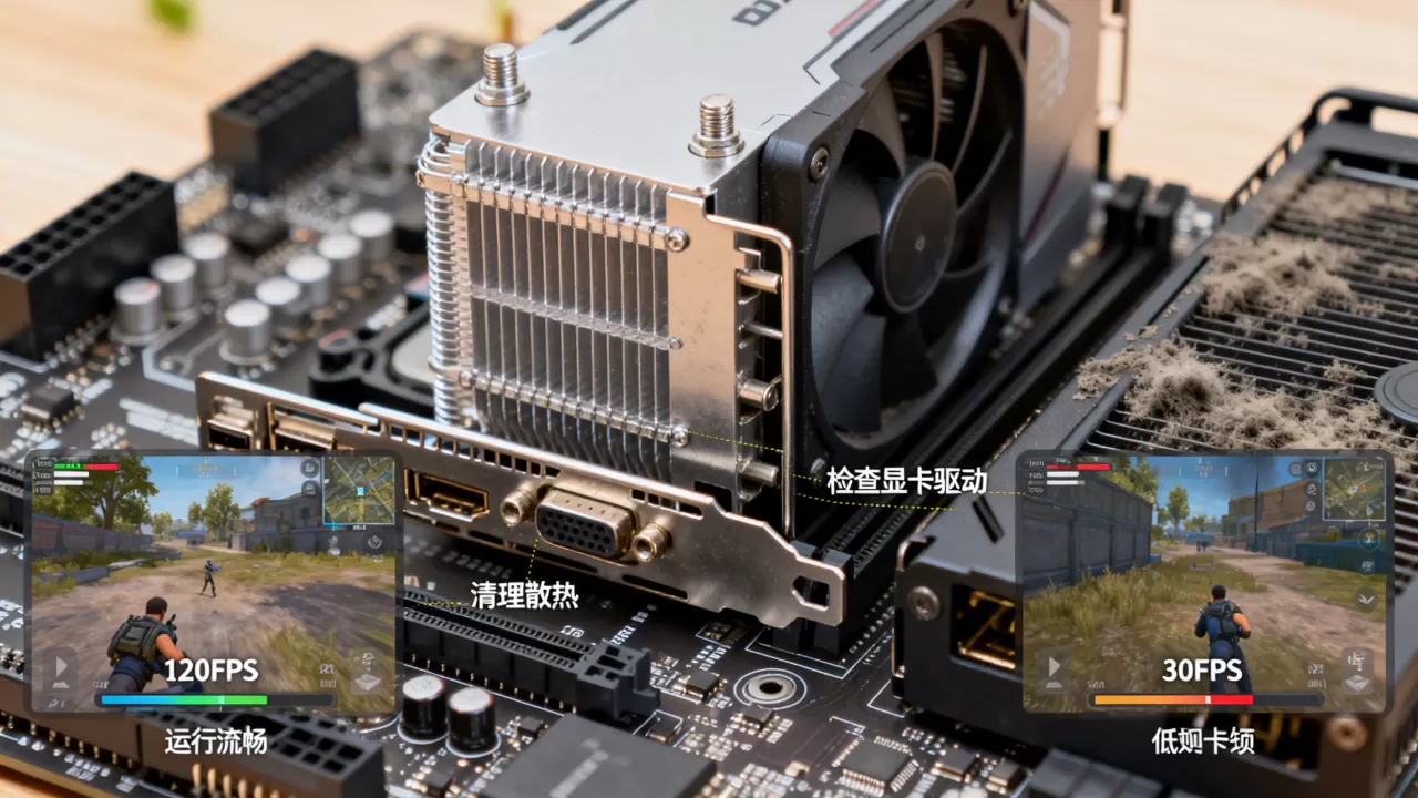 电脑显卡玩游戏快，电脑显卡玩游戏卡顿怎么办