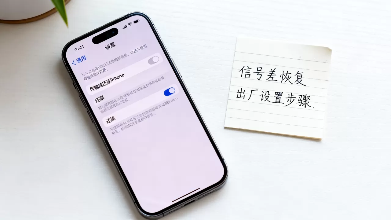 iphone信号怎么还原？iphone信号差恢复出厂设置