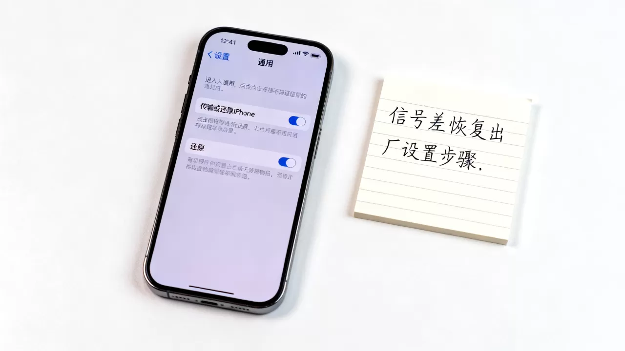 iphone信号怎么还原？iphone信号差恢复出厂设置