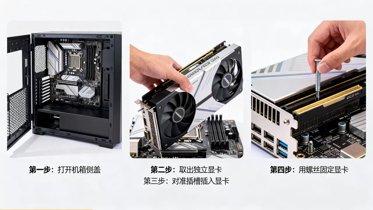 组装机怎样安装独立显卡，组装机安装显卡步骤