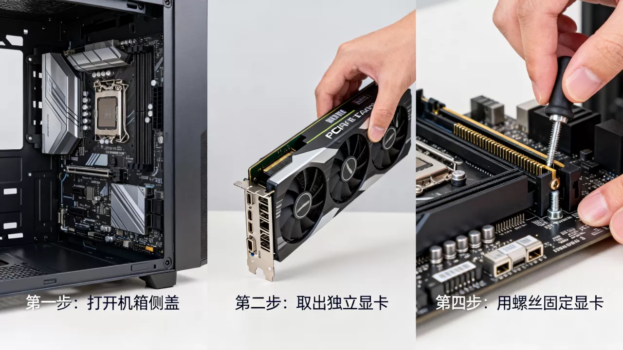 组装机怎样安装独立显卡，组装机安装显卡步骤